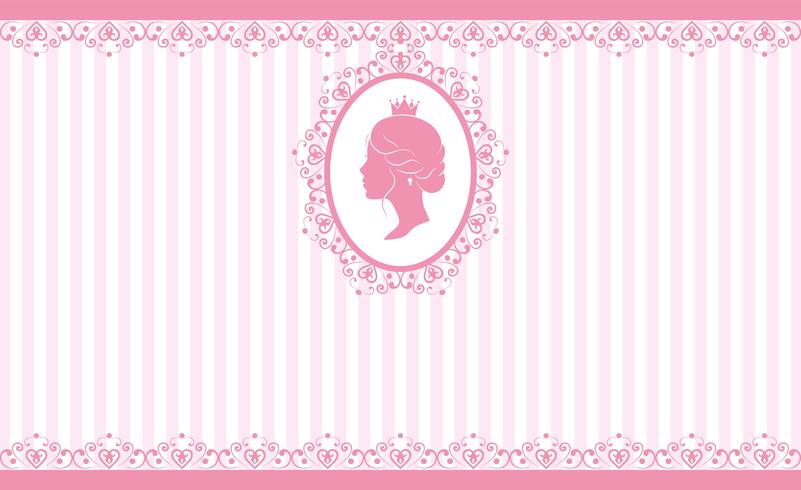 Design de fond rose vintage vecteur