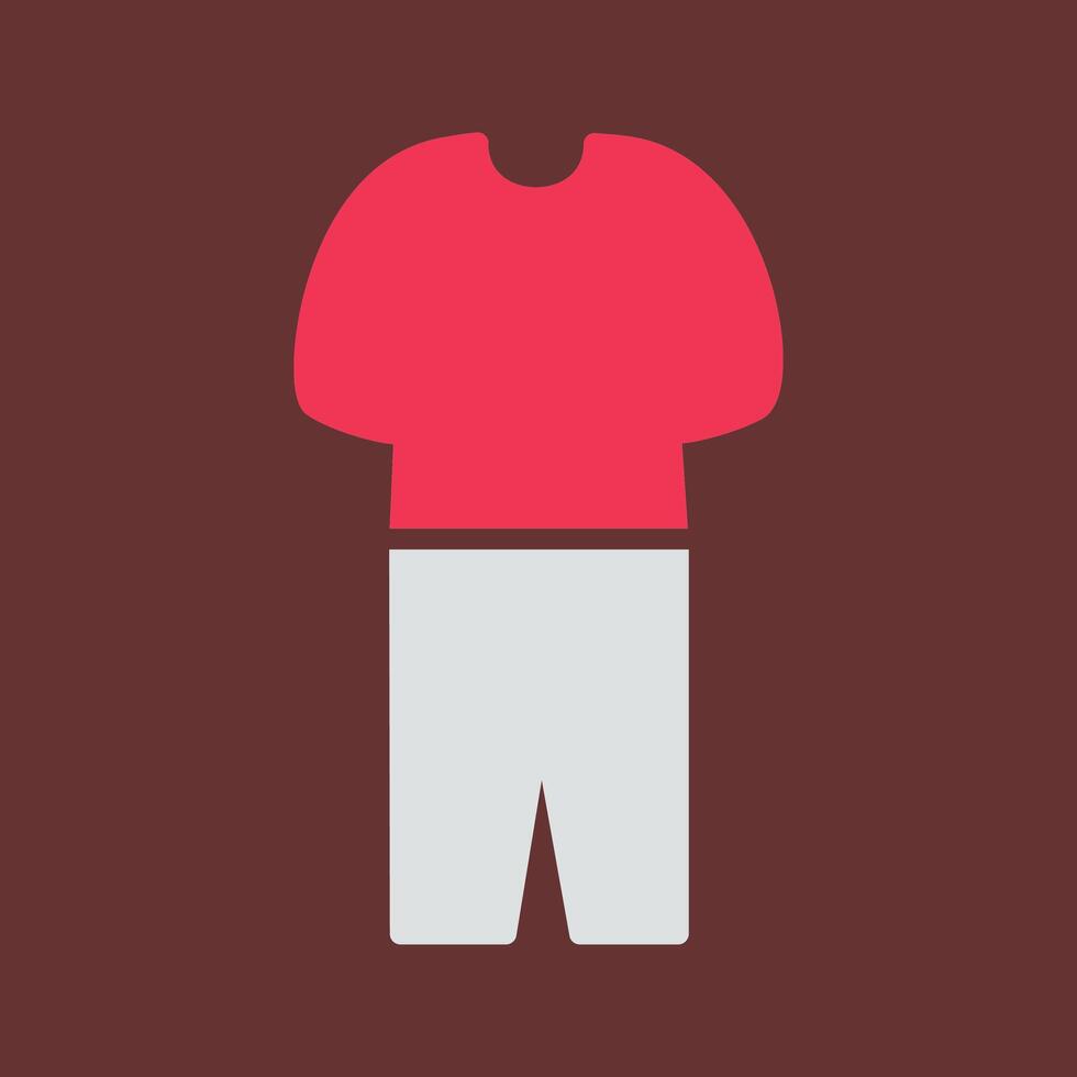 icône de vecteur de costume de pyjama