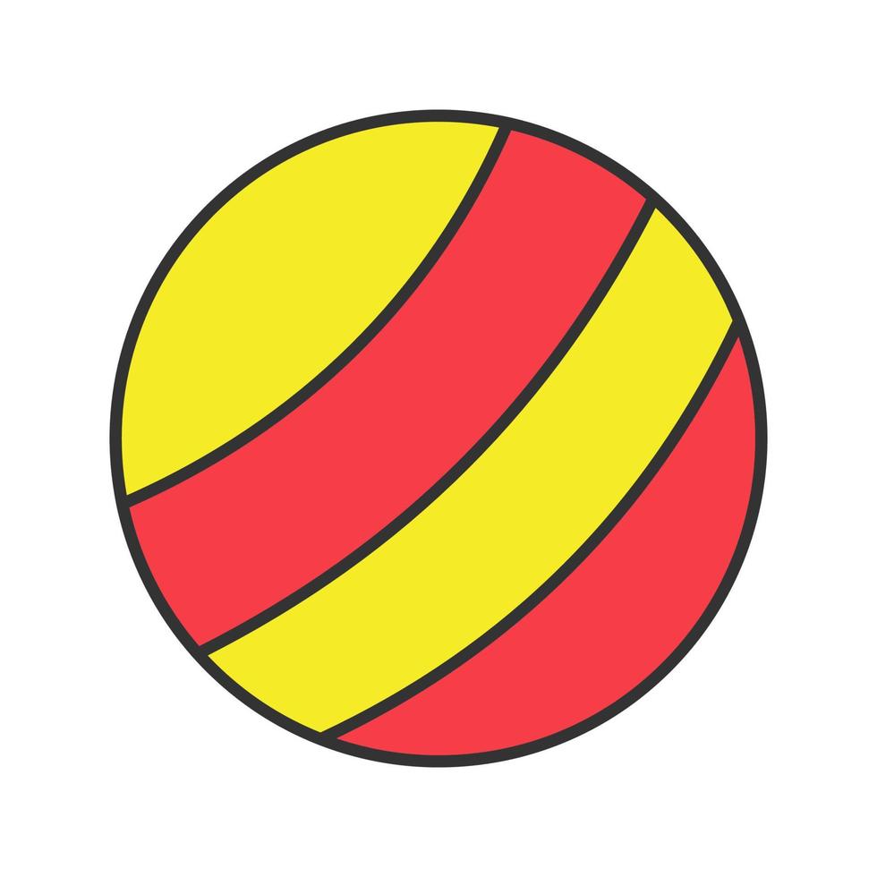 icône de couleur de balle. illustration vectorielle isolée vecteur
