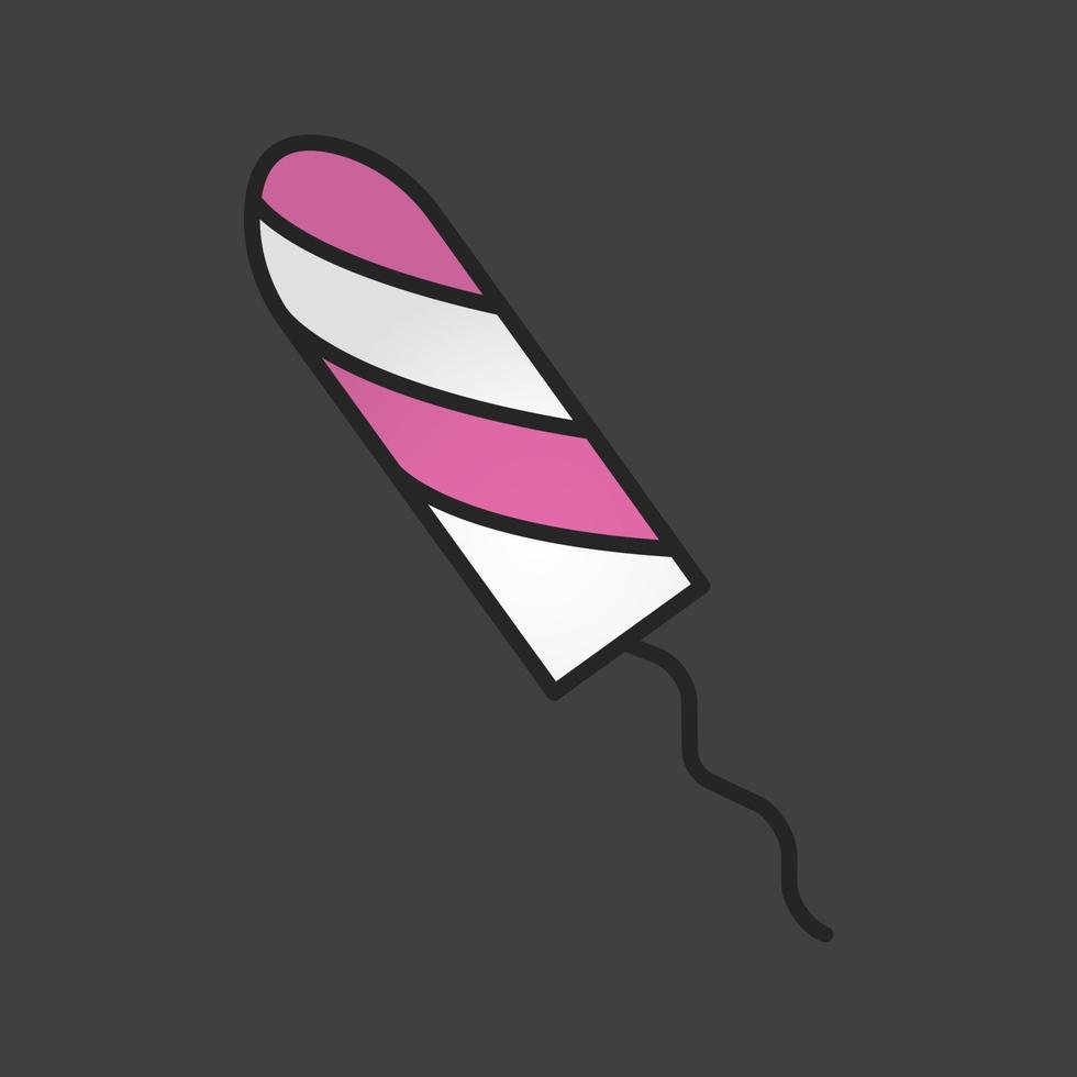 icône de couleur de tampon hygiénique. illustration vectorielle isolée vecteur