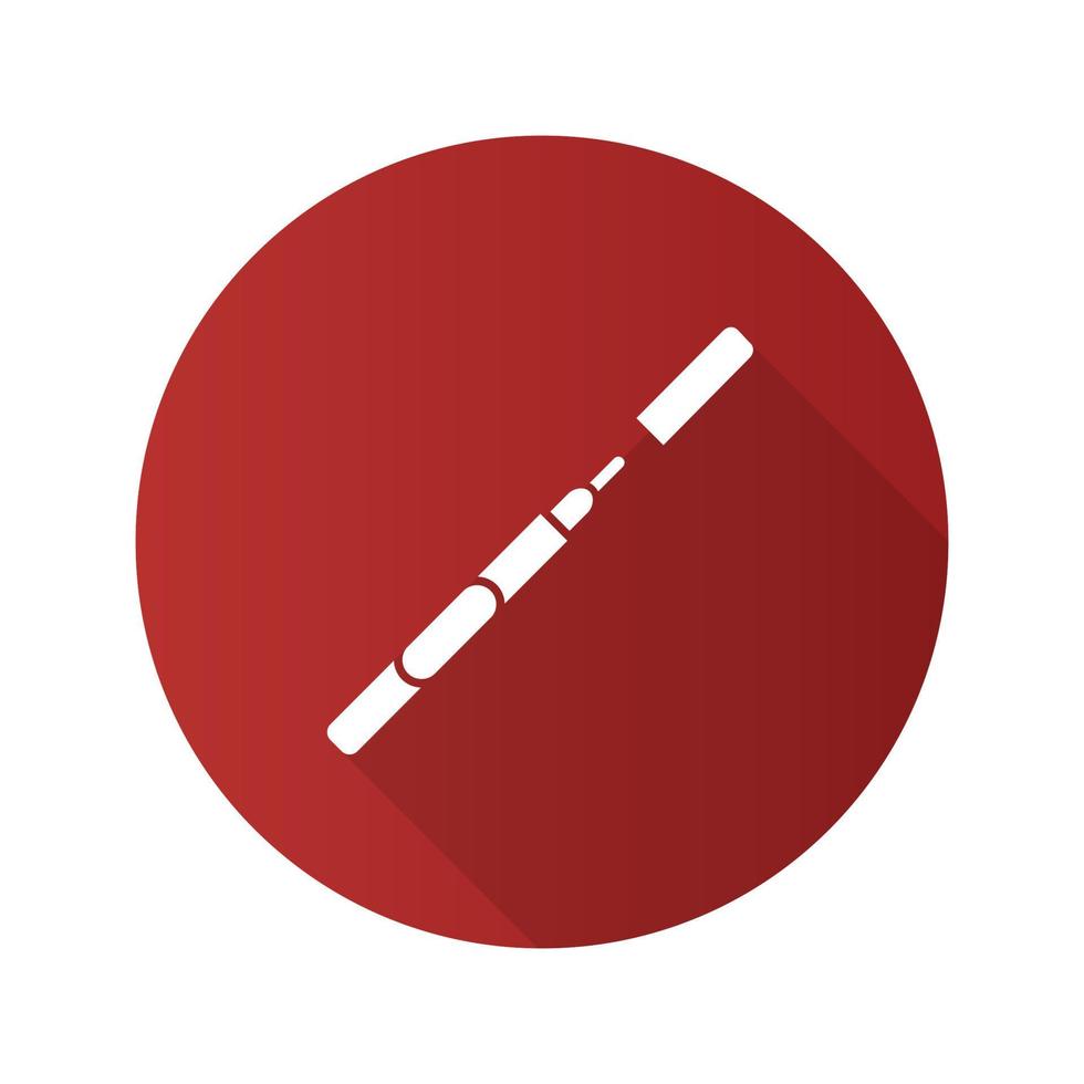 icône de glyphe de grandissime design plat eye-liner. rouge à lèvres crayon. illustration vectorielle vecteur