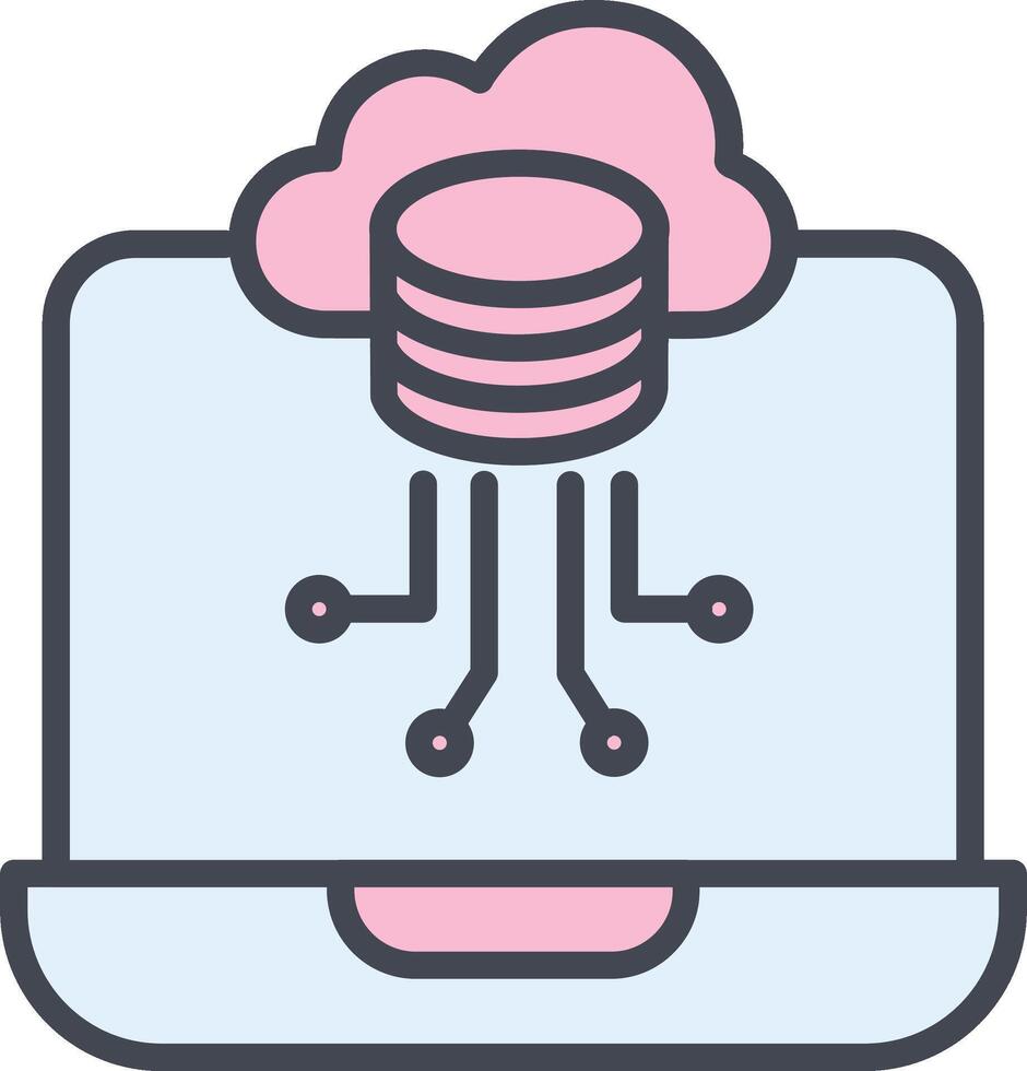 icône de vecteur de stockage de données