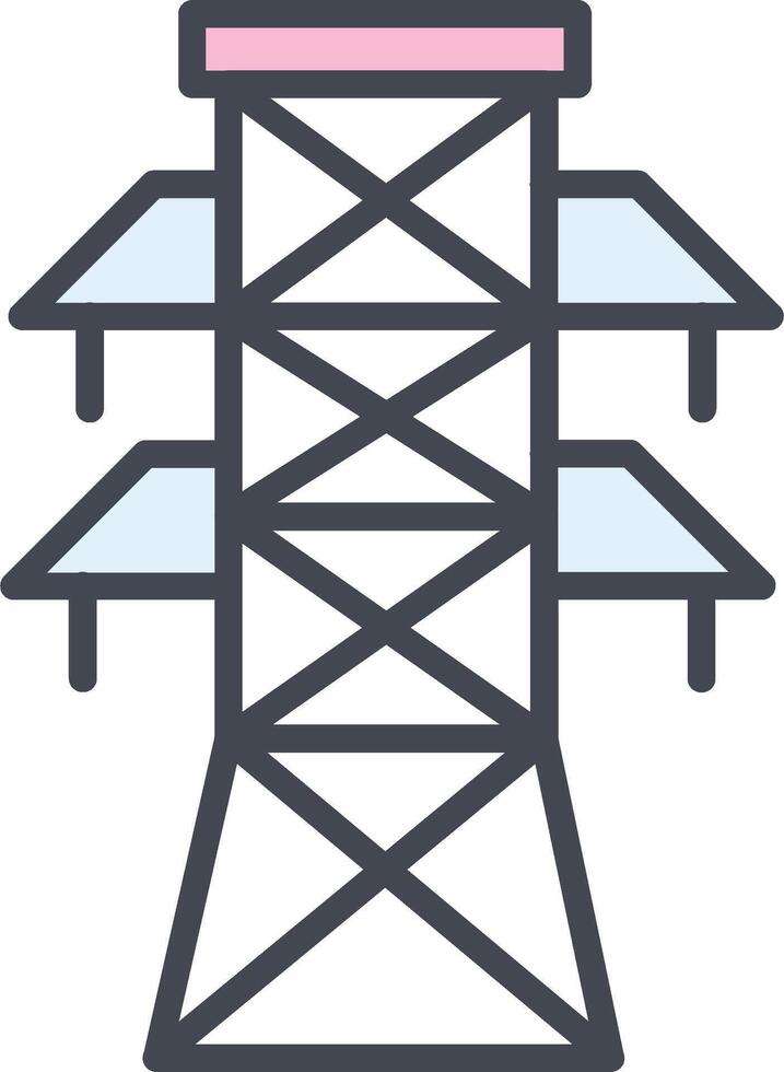 icône de vecteur de tour électrique