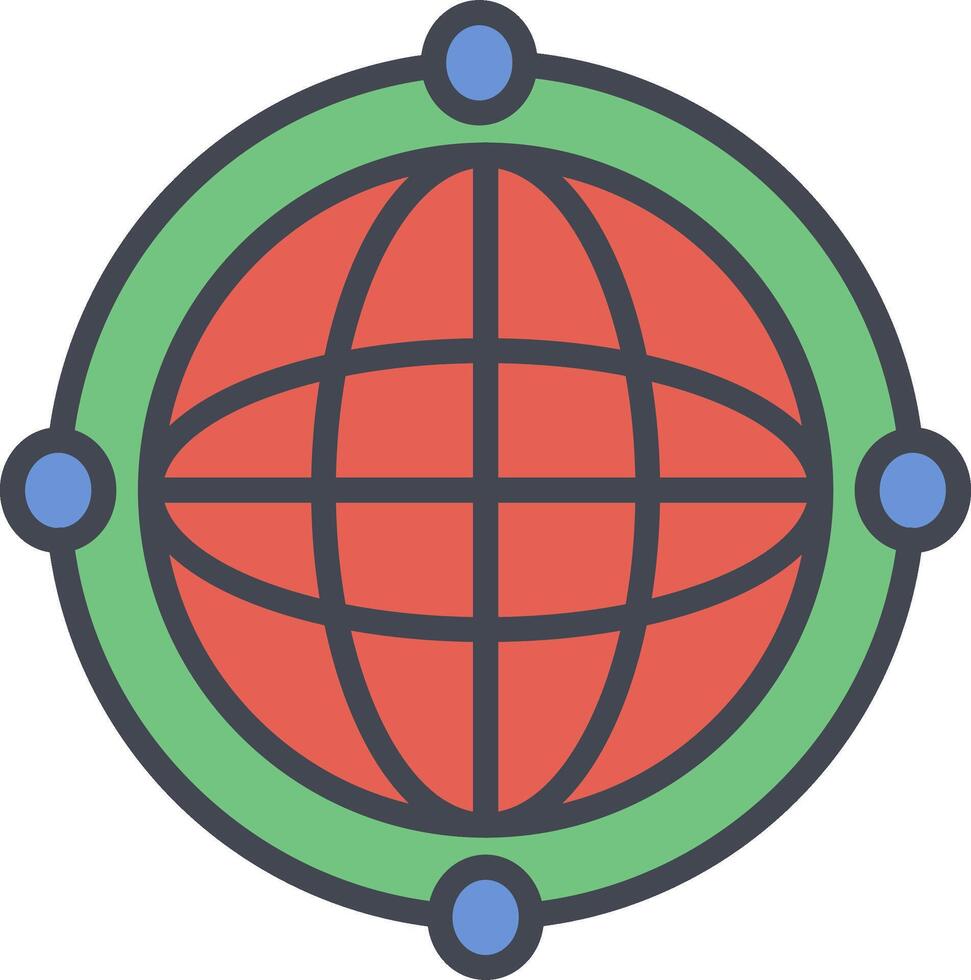 à l'échelle mondiale la toile vecteur icône