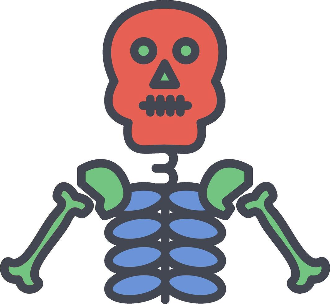 icône de vecteur de squelette