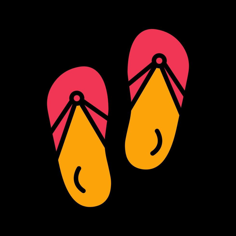 icône de vecteur de pantoufles