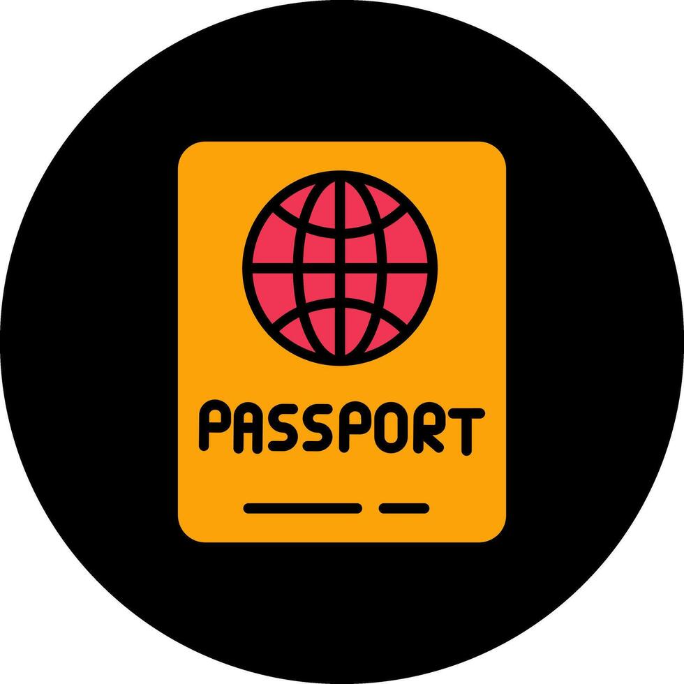 icône de vecteur de passeport