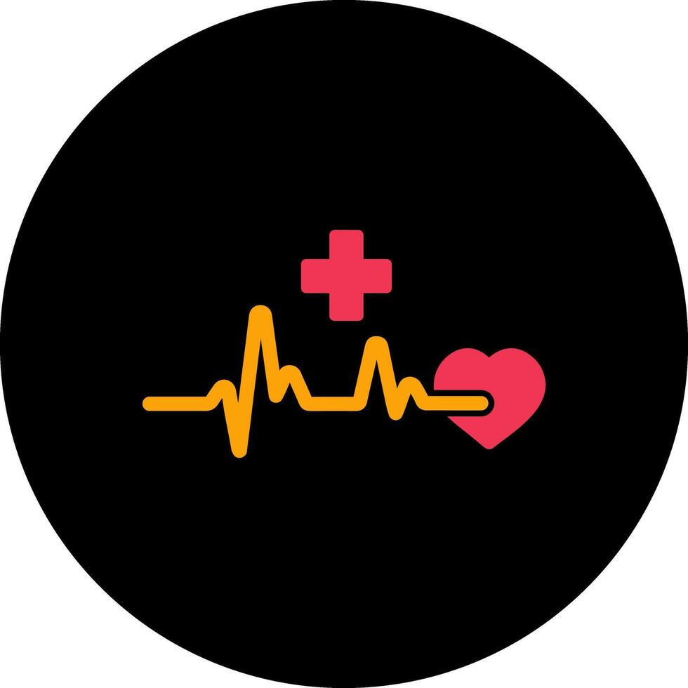 icône de vecteur de crise cardiaque