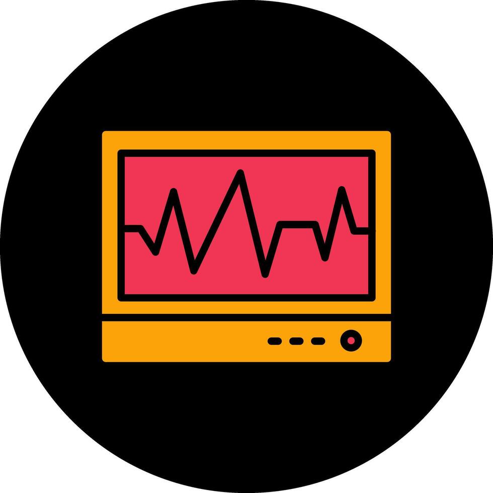 ecg vecteur icône