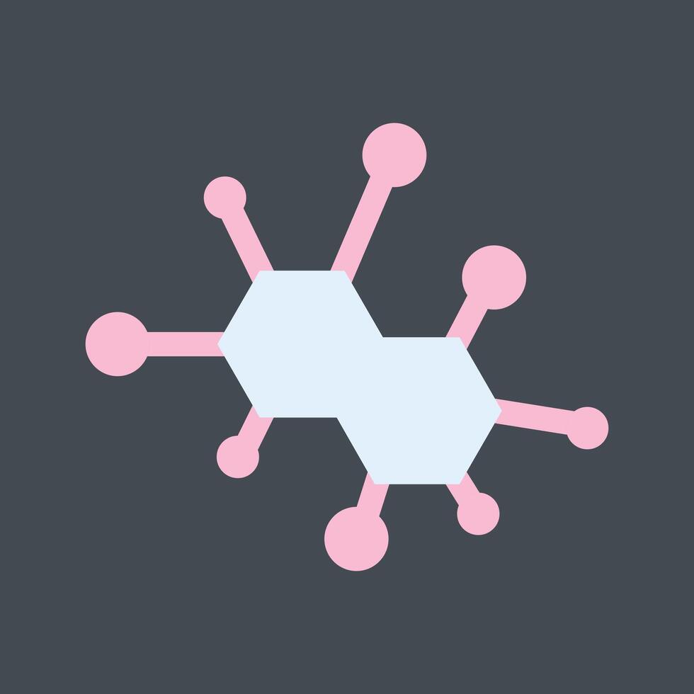 icône de vecteur de molécule