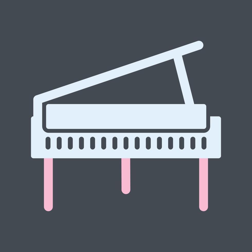 icône de vecteur de piano à queue