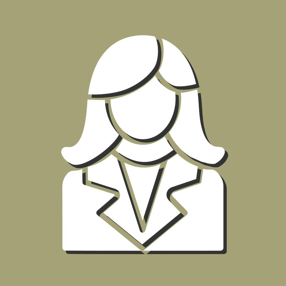 icône de vecteur féminin