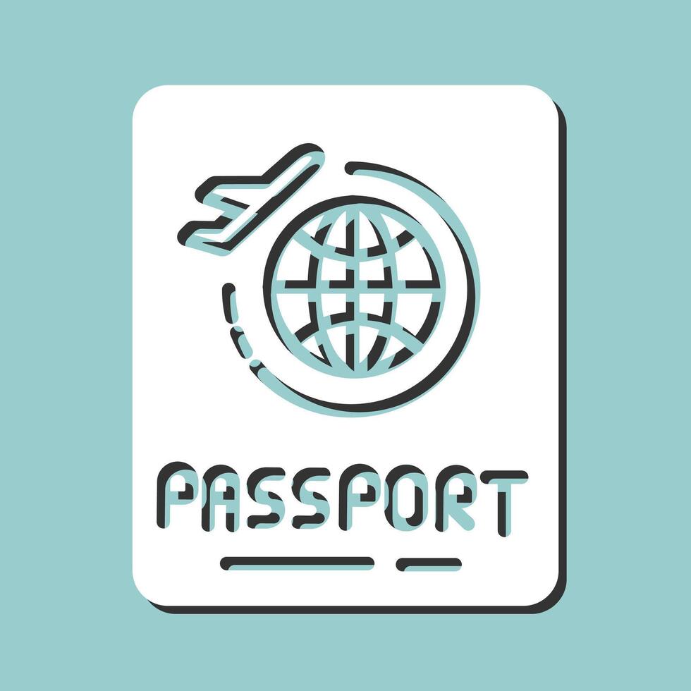 icône de vecteur de passeport