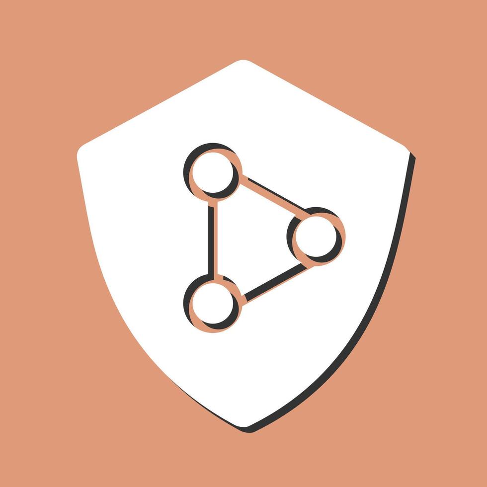 réseau protection vecteur icône