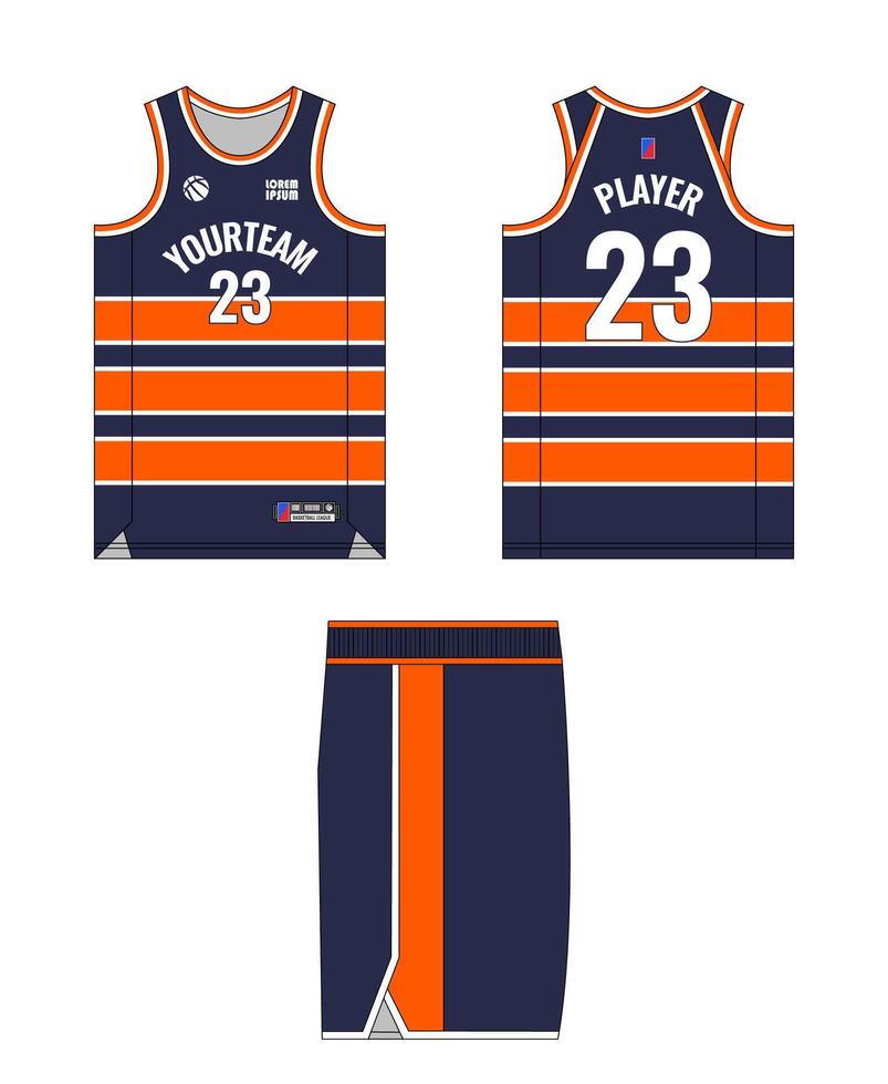 basketball Jersey modèle conception, basketball uniforme maquette conception, vecteur sublimation des sports vêtements conception, Jersey basketball idées.