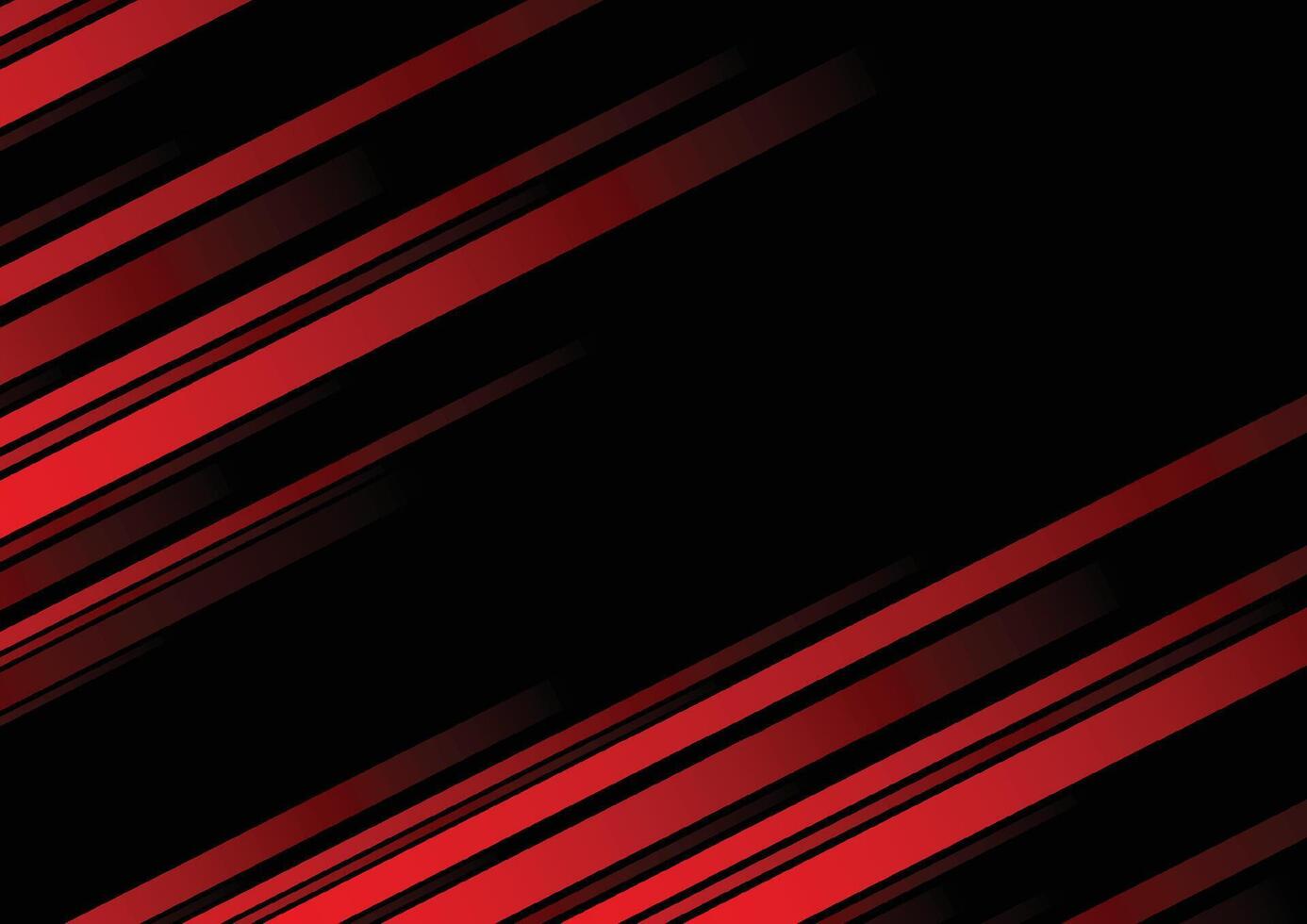 ligne rouge abstraite et fond noir pour carte de visite, couverture, bannière, flyer. illustration vectorielle vecteur