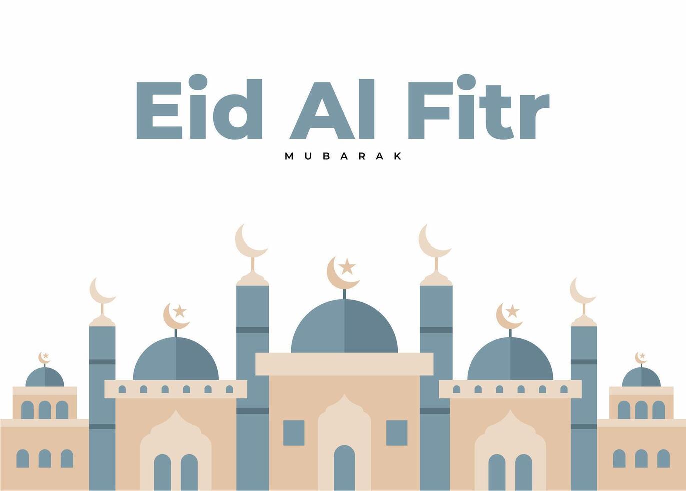 eid Al fitr mubarak affiche vecteur