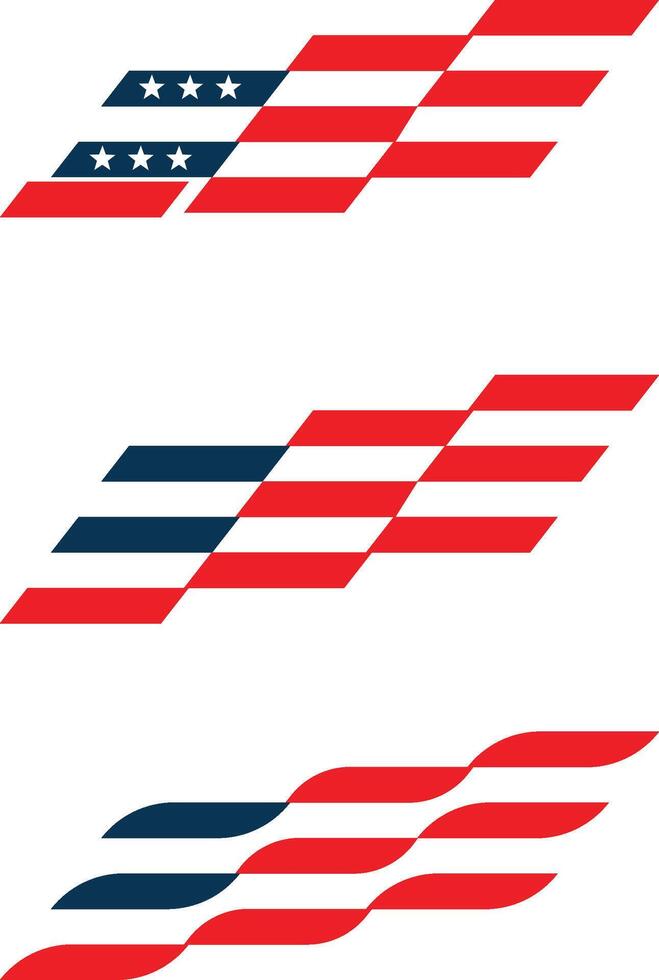 icône de drapeau américain vecteur