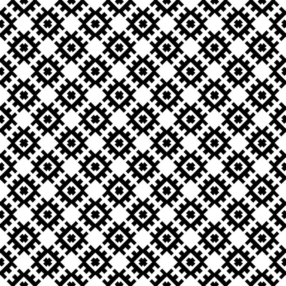 motif abstrait sans couture noir et blanc. arrière-plan et toile de fond. conception ornementale en niveaux de gris. vecteur