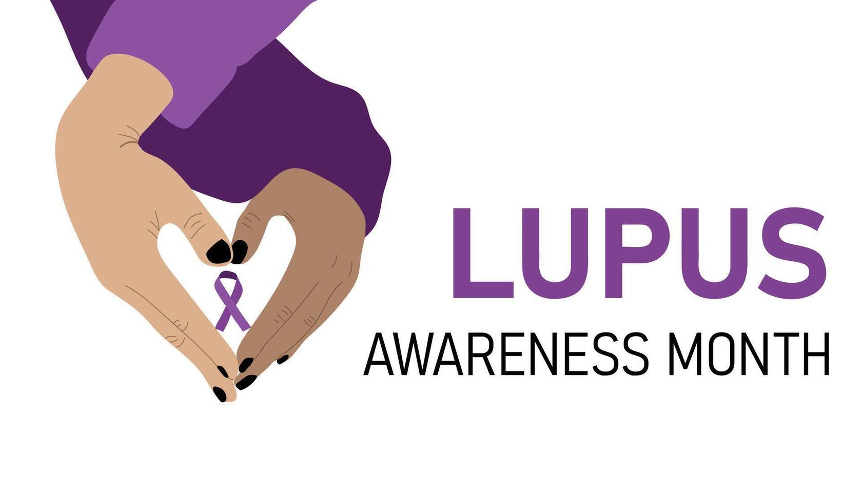 lupus conscience mois vecteur