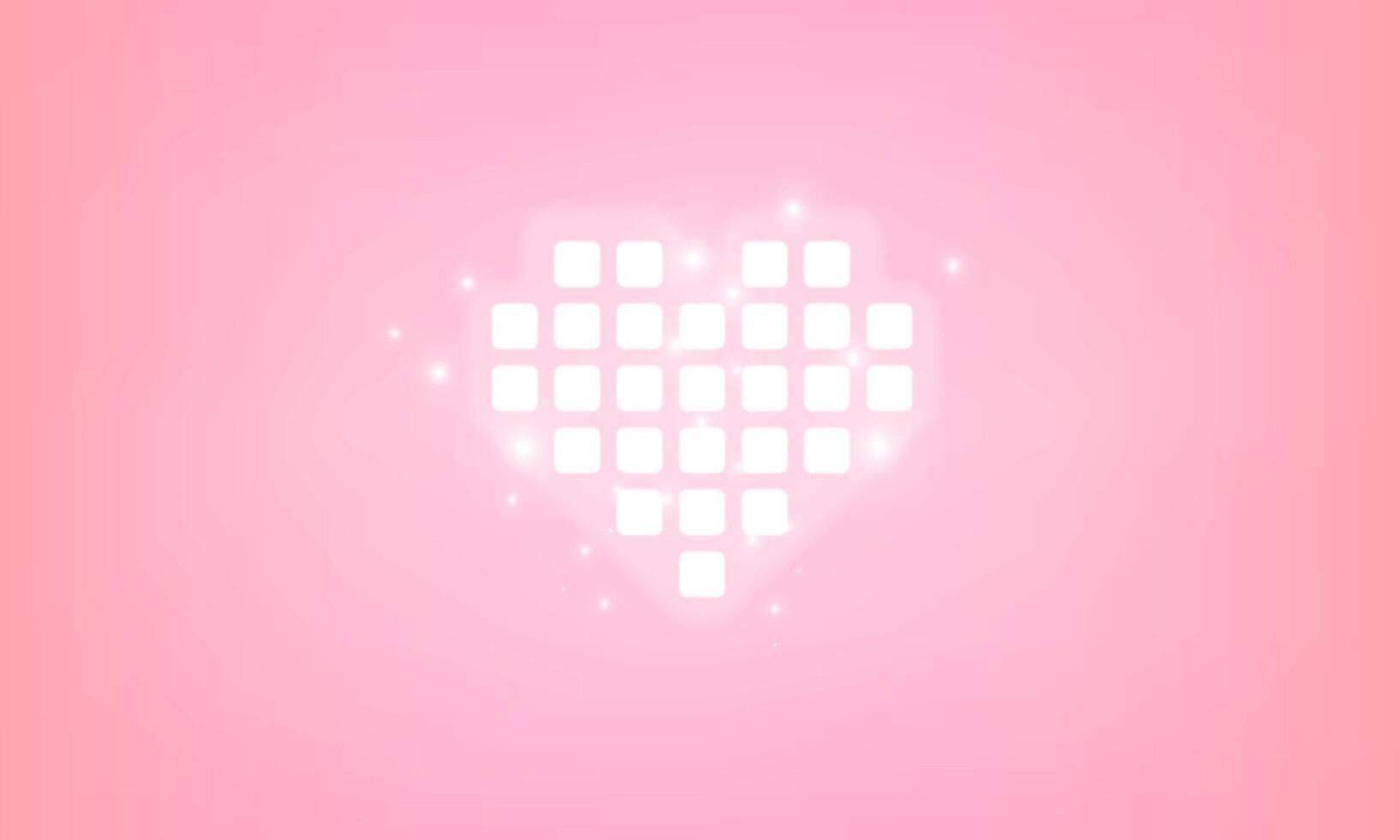 abstrait content la Saint-Valentin journées néon cœur rose Contexte avec pour vecteur affiche conception
