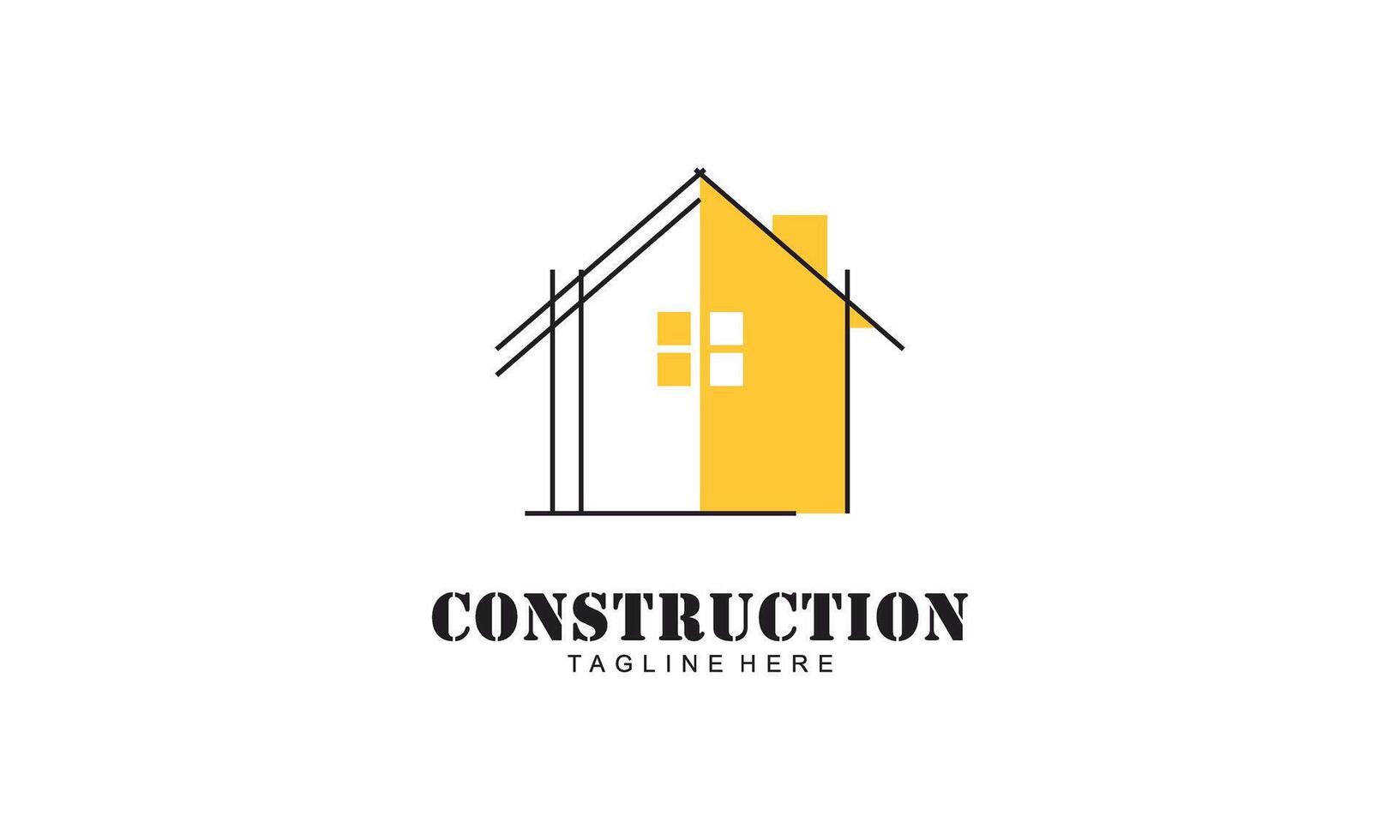 Accueil construire illustration symbole logo conception vecteur