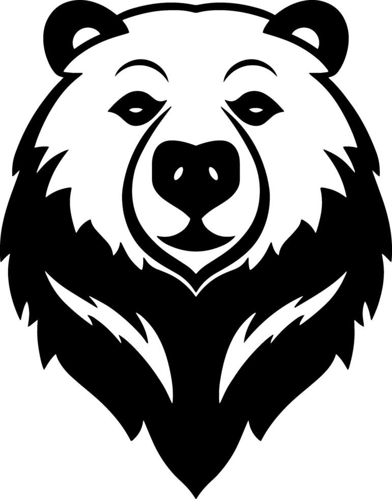 dessin animé ours clipart isolé animal logo vecteur illustration