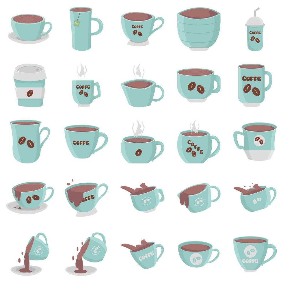 illustration de café pack vecteur