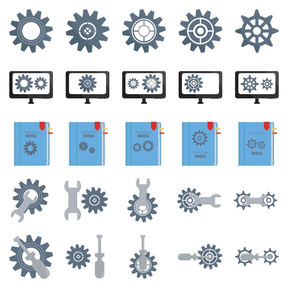 illustration de réglage pack vecteur