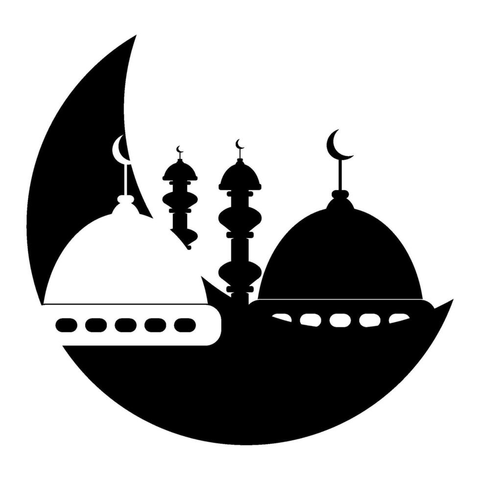 eid al-fitr icône illustration vecteur