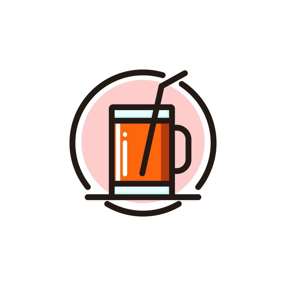 Facile boisson du froid breuvages café pub bar logo vecteur