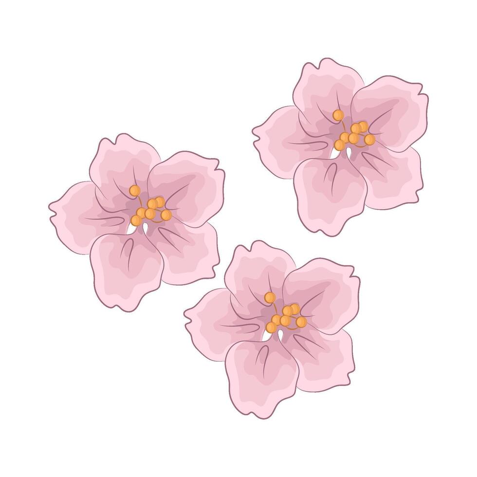 illustration de Cerise fleur vecteur