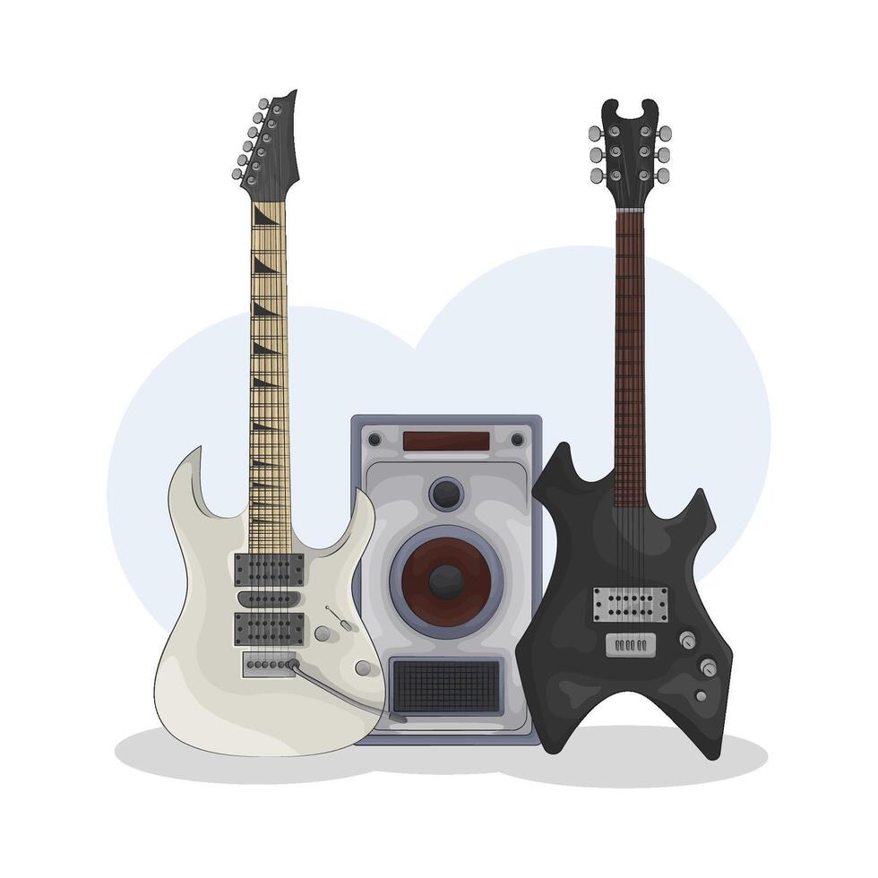 illustration de électrique guitare vecteur