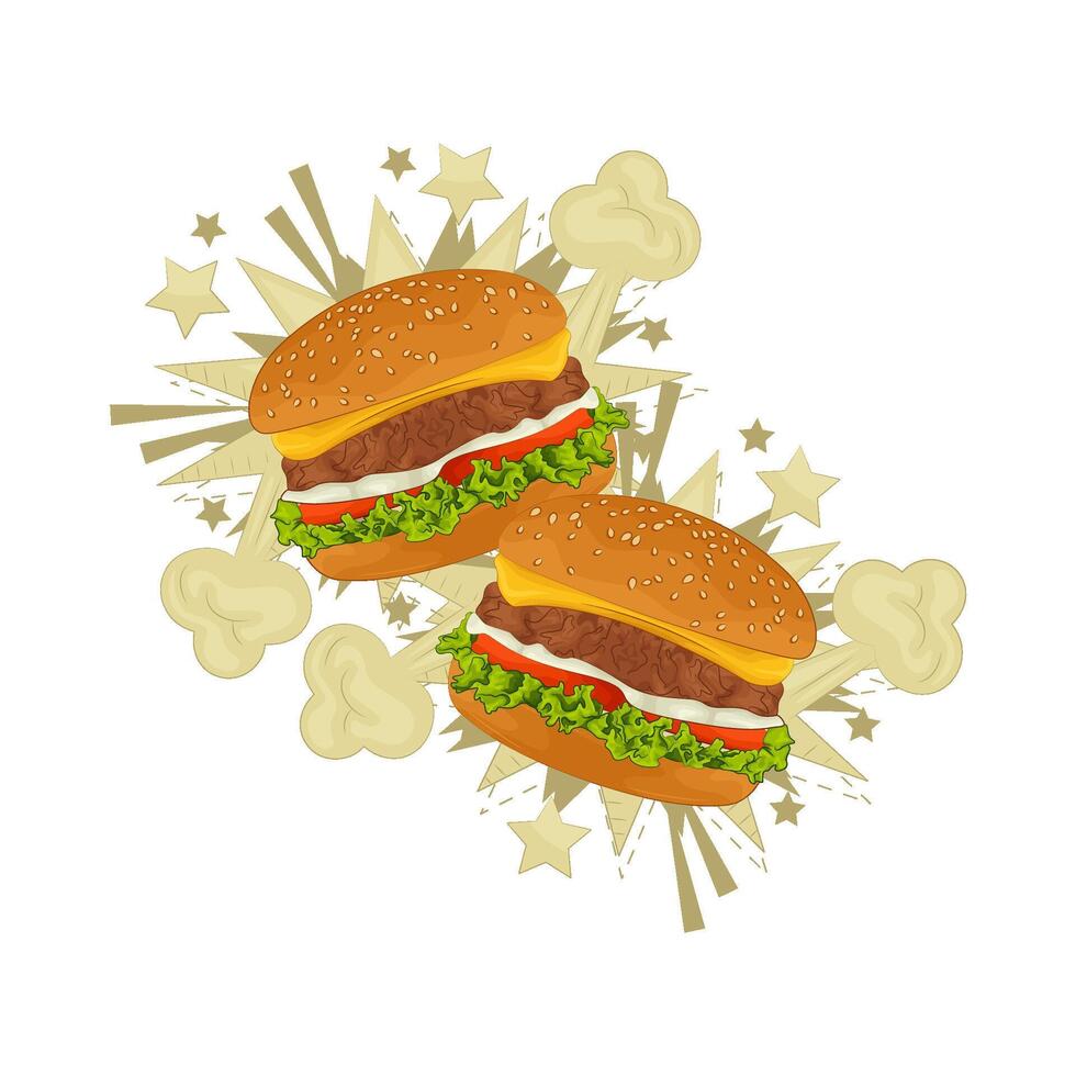 illustration de Burger vecteur