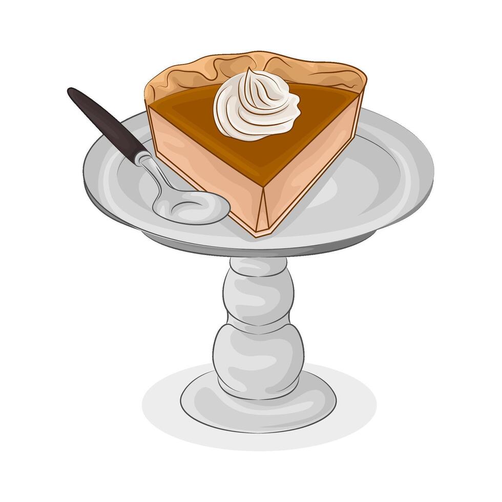 illustration de cheesecake tranches vecteur
