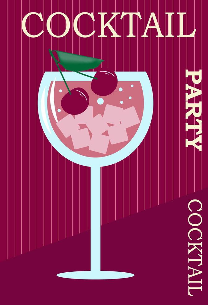 vecteur illustration de été cocktails. icône, logo La publicité prospectus pour bars et les cafés.