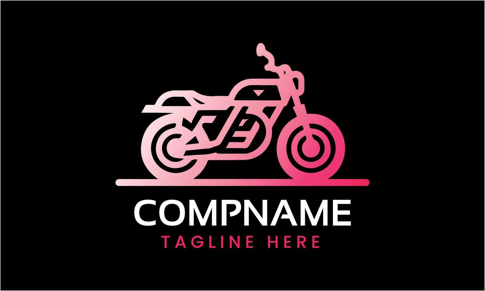 ai généré moto moto icône vecteur logo conception minimaliste modèle