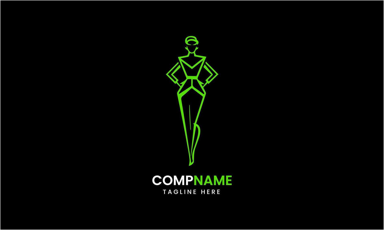 ai généré Dames robe icône vecteur minimaliste logo modèle