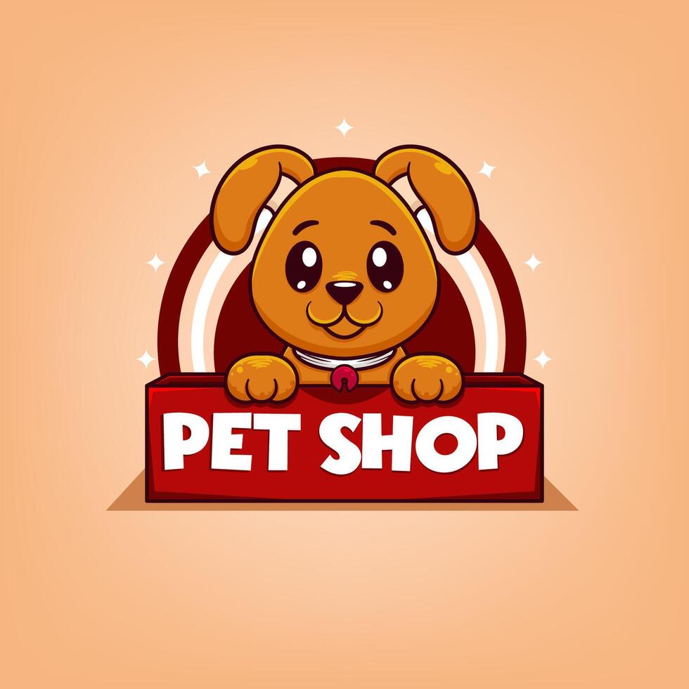 animal de compagnie magasin logo concept illustration vecteur