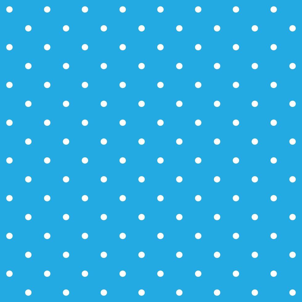 bleu et blanc sans couture polka point modèle vecteur