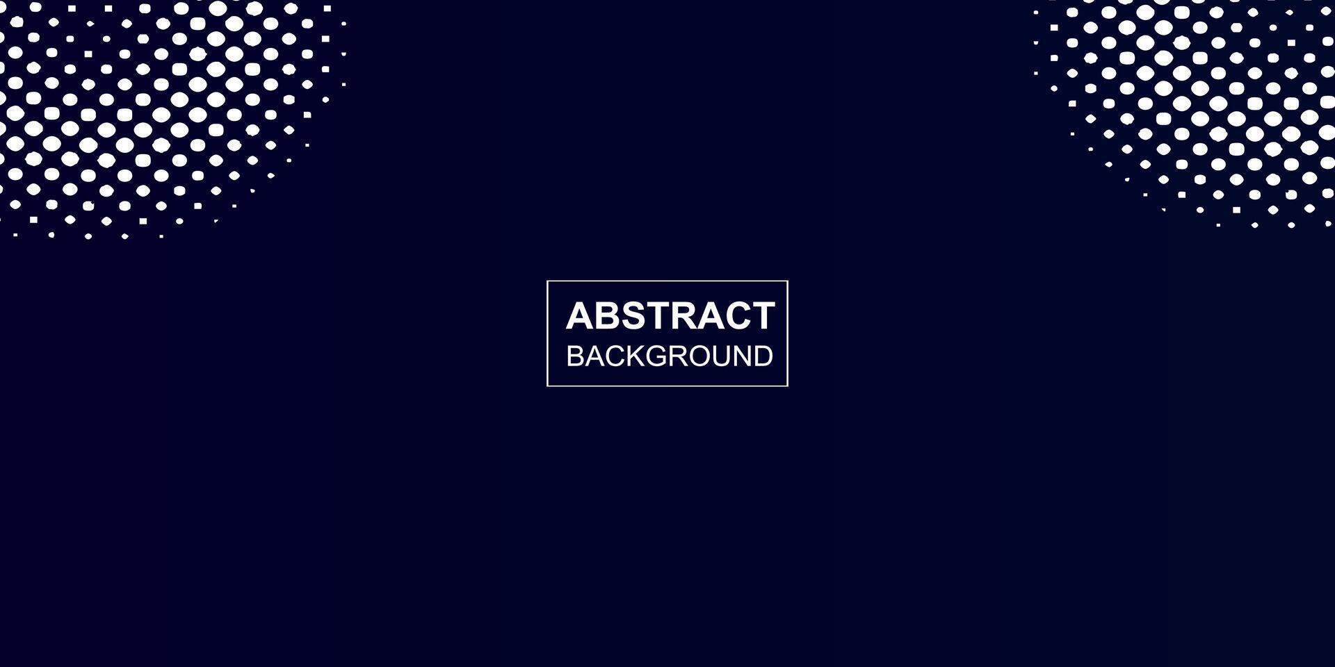 abstrait minimaliste moderne points demi-teinte entreprise présentation avec foncé bleu Contexte modèle conception vecteur
