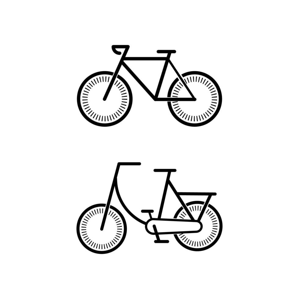 icône de vélo simple vecteur