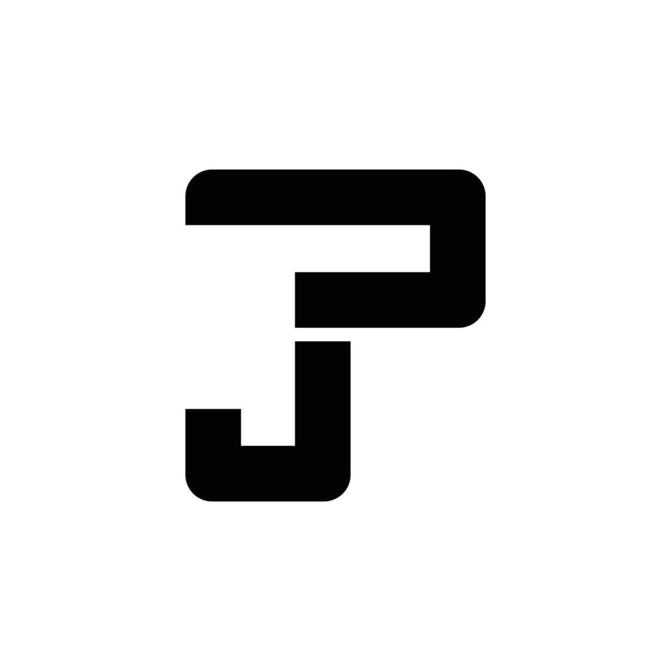 lettre jp Facile ligne forme élégant monogramme unique logo conception vecteur