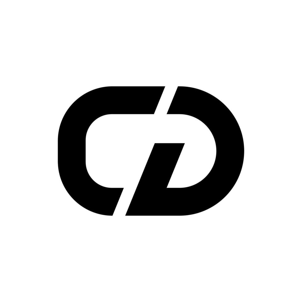 lettre CD ou dc Créatif unique initiale moderne abstrait monogramme logo vecteur
