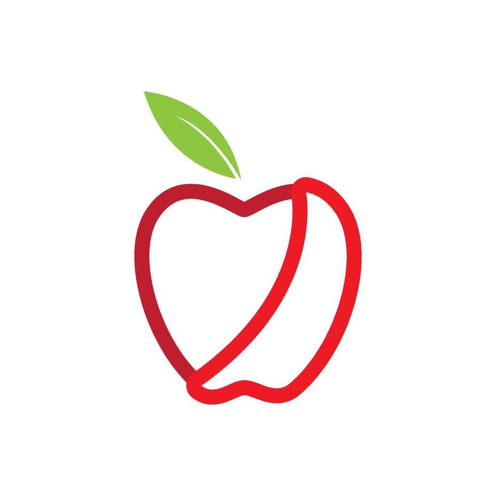 icône du logo pomme vecteur