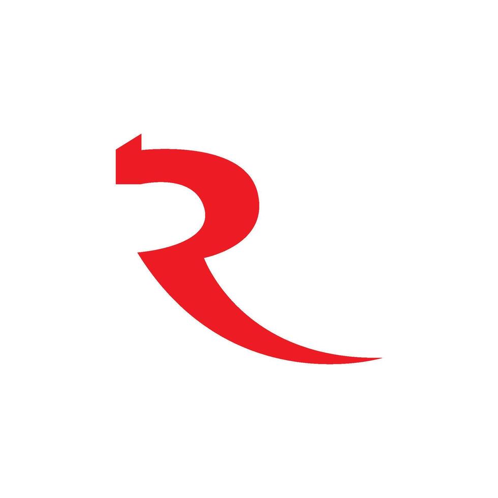 r lettre logo icône vecteur