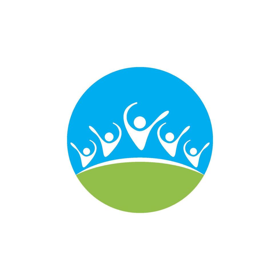 création de logo communautaire vecteur