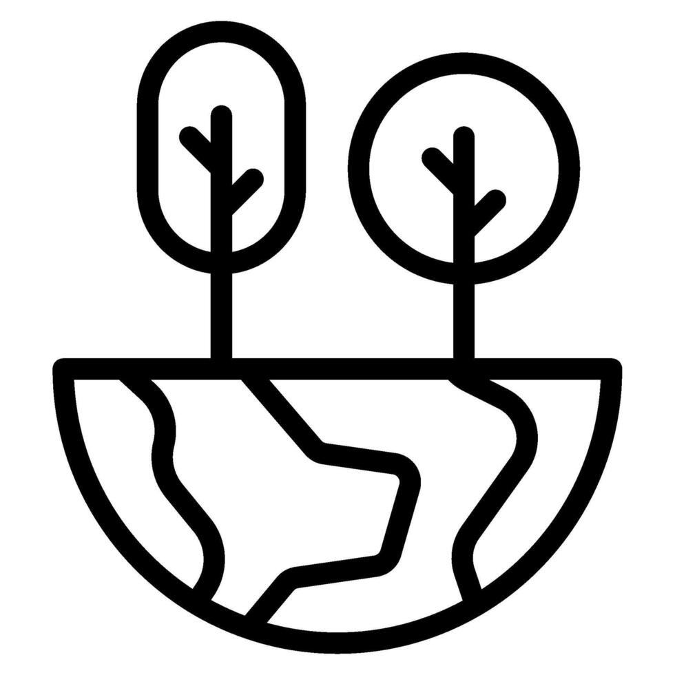 habitat écologie objet icône illustration vecteur