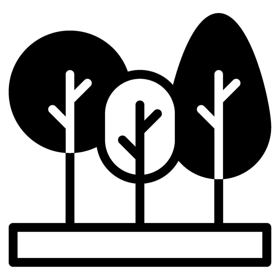 forêt écologie objet icône illustration vecteur