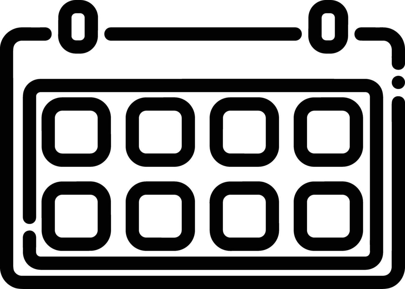 calendrier icône symbole vecteur image